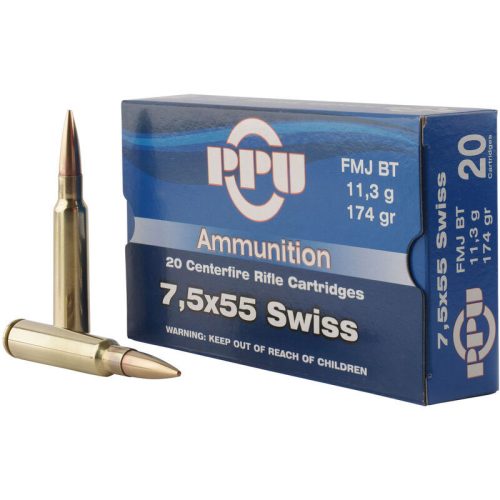 7.5x55 Swiss FMJ 174gr