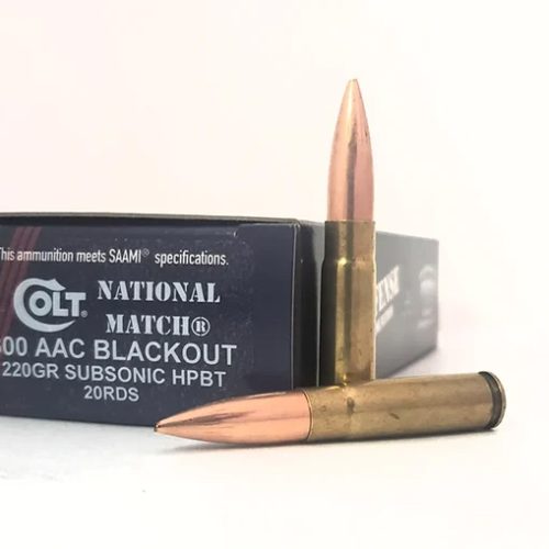 300 AAC Blkout Subsonic 220gr HPBT 20/bx