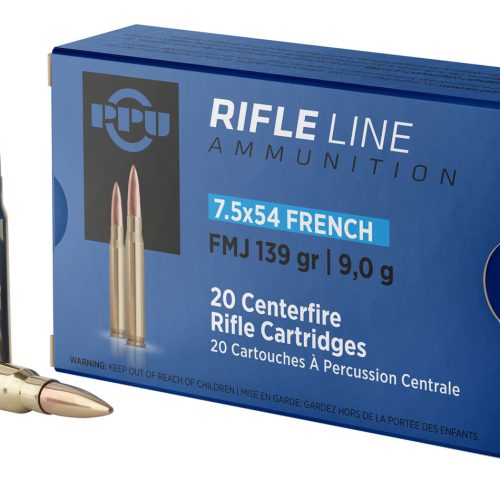 PPU PP7F Metric Rifle  7.5x54French 139gr Full Metal Jacket 20 Per Box/10 Case