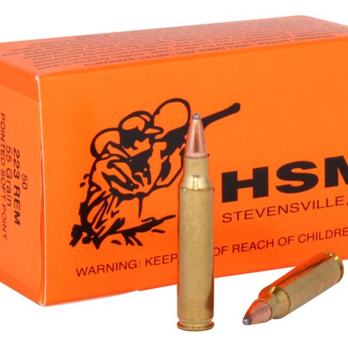 HSM 2232 Varmint  223 Rem 55 gr Soft Point 50 Per Box/ 20 Case