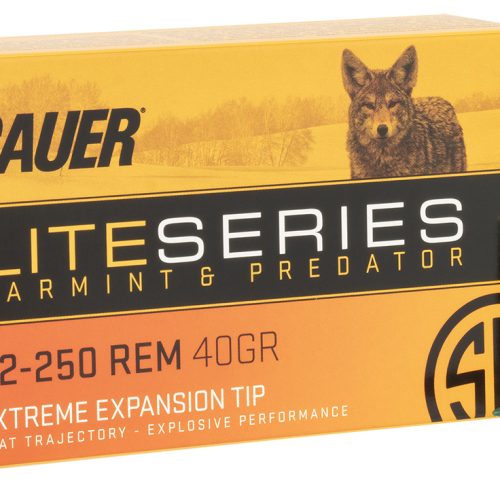 Sig Sauer E225VP4020 Elite Varmint & Predator 22-250Rem 40gr Extreme Expansion Tip 20 Per Box/10 Case