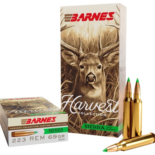 Barnes Bullets 32397  Harvest 223Rem 69gr Sierra Tipped GameKing 20 Per Box/10 Case