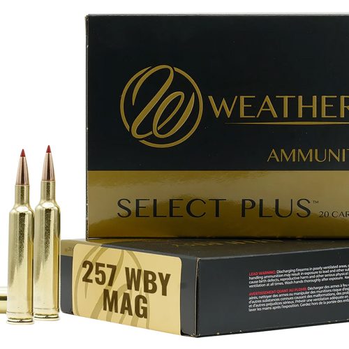 Weatherby F257100SCO Select Plus  257Wthby Mag 100gr Hammer Custom 20 Per Box/10 Case