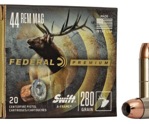 Prem 44Mag 280gr Swift A-Frame V-Shok