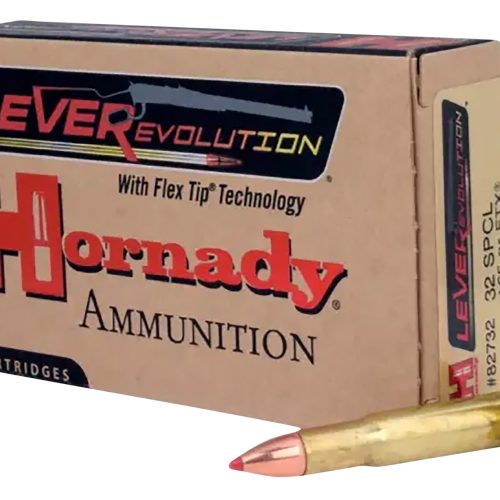 Hornady 82732 LEVERevolution  32WinSpecial 165gr Flex Tip eXpanding 20 Per Box/10 Case
