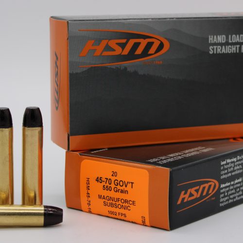 HSM SUBSONIC 45-70 HITEK 550GR HCFN 20/25