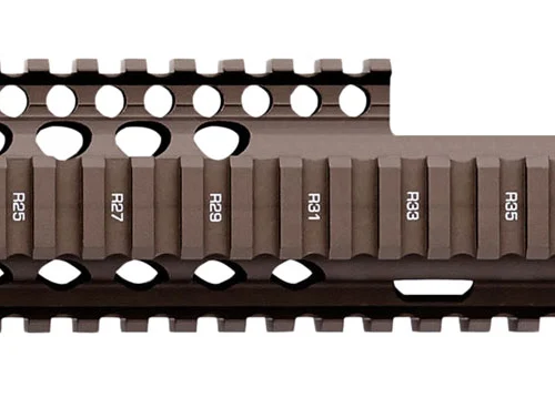 Daniel Defense 0100408030 M4A1 FSP RIS II Handguard 12.25" 2-Piece, Free-Floating Style Made of 6061-T6 Aluminum with Flat Dark Earth Anodized Finish & Picatinny Rail for AR-15
