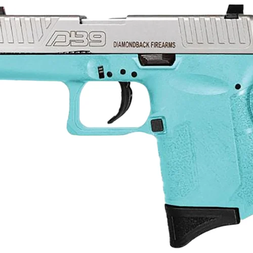 Diamondback DB0200P091 DB9 Gen4 Micro-Compact Frame 9mm Luger 6+1, 3.10" Stainless Steel Barrel, Nickel Boron Serrated Stainless Steel Slide, Mint Polymer Frame & Grip