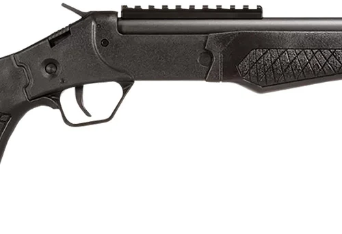 Rossi SSPS45-BK Tuffy Single Shot 45 Colt (LC)/410 Gauge (3" Chamber) 1rd 16.50", Black, Thumbhole Pistol Grip Stock with Shell Holder, Overmolded Grip, Front Iron Sight, Optics Mount