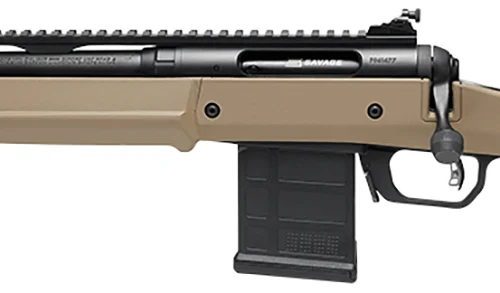 Savage Arms 58200 110 Scout Full Size 350 Legend 10+1  16.50" Flat Dark Earth Threaded Barrel, Picatinny Rail Carbon Steel Receiver, Magpul Hunter Synthetic Stock Left Hand