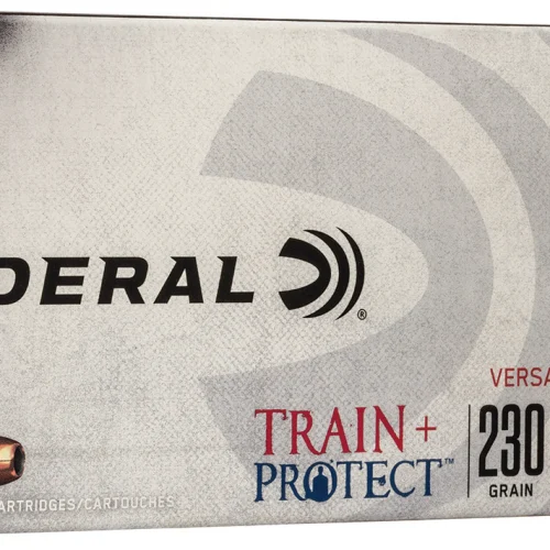 Federal TP45VHP1 Train + Protect  45ACP 230gr Versatile Hollow Point 50 Per Box/10 Case