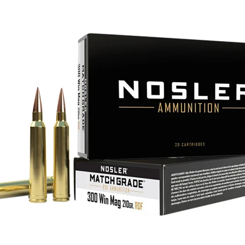 Nosler 60158 Match Grade RDF 300WinMag 210gr RDF Hollow Point Boat Tail 20 Per Box/10 Case