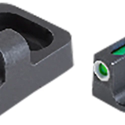 TruGlo TG13RM1PB TFX Pro Sights For Remington Shotguns  Black |  Green Tritium Fiber Optic  White Outline Front Sight Black Rear Sight