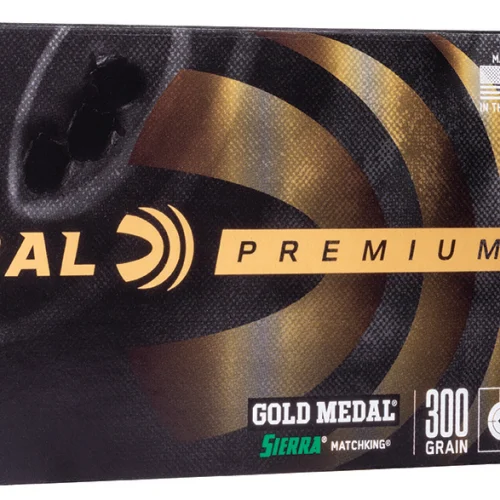 Federal GM338LM2 Premium Gold Medal 338LapuaMag 300gr Sierra MatchKing BTHP 20 Per Box/10 Case
