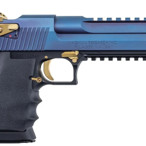 Desert Eagle L6 .50AE 6" Blk/Blue PicRail 7rd