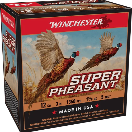 Winchester Ammo X123PH5 Super Pheasant Magnum High Brass 12Gauge 3" 1 5/8oz 5Shot 25 Per Box/10 Case