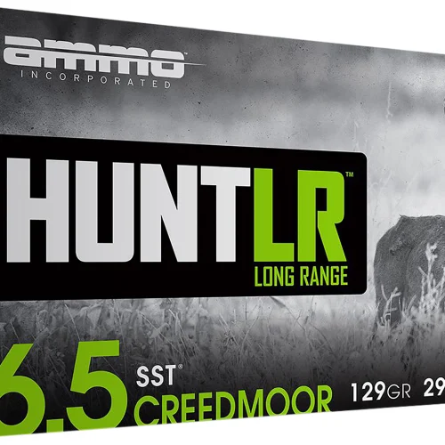 Ammo Inc 65CM129SSTA20 Hunt Long Range 6.5Creedmoor 129gr Super Shock Tip 20 Per Box/10 Case