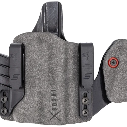 Safariland INCOG0895A0CX261MC IncogX  w/Mag Caddy IWB Black/Gray Boltaron Belt Clip Fits Glock 43X/48 Right Hand