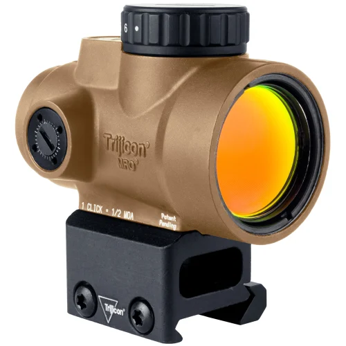Trijicon 2200348 MRO SD  Coyote Tan 1x25mm 2 MOA Green Dot Reticle Full Co-Witness Mount