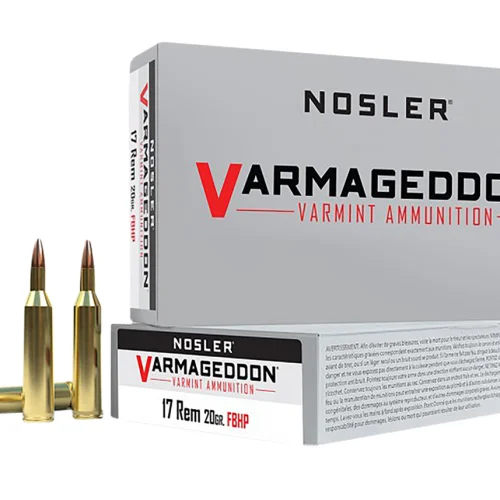 Nosler 65100 Varmageddon  17Rem 20gr Flat Base Hollow Point 20 Per Box/20 Case