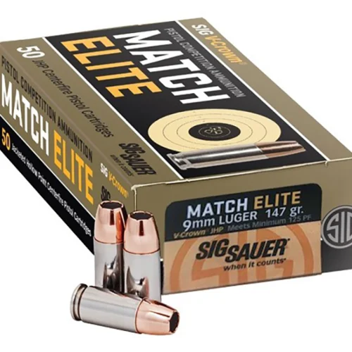 V-CROWN 9MM COMP 147GR JHP 50RDS/BOX