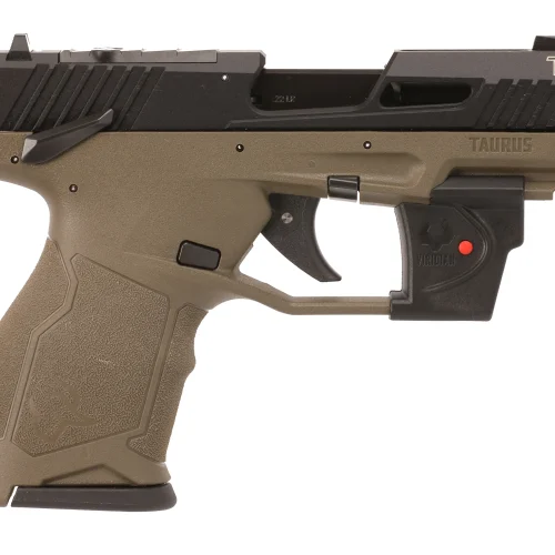 TAURUS TX22C 22LR BK/OD 3.5" VIRIDIAN