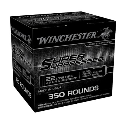 USA .22LR S Suppressed 45gr Subsonic CP 350/Bx