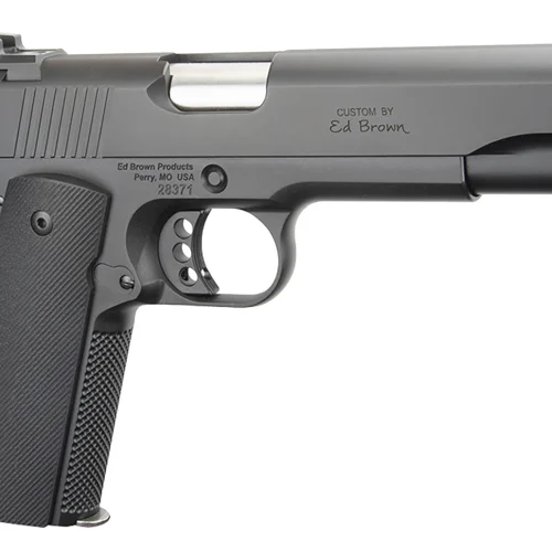 Ed Brown SF18G4 Special Forces Gen4 45 ACP 7+1 5" Stainless Steel Barrel, Stealth Gray Serrated Carbon Steel Slide, Stealth Gray Stainless Steel Frame w/Beavertail, Black VZ Grip, Right Hand