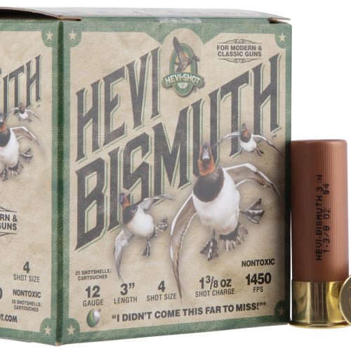 HEVI-Shot HS14004 HEVI-Bismuth  12Gauge 3" 1 3/8oz Bismuth 4Shot 25 Per Box/10 Case