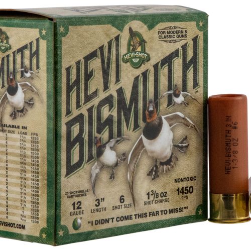 HEVI-Shot HS14006 HEVI-Bismuth  12Gauge 3" 1 3/8oz Bismuth 6Shot 25 Per Box/10 Case