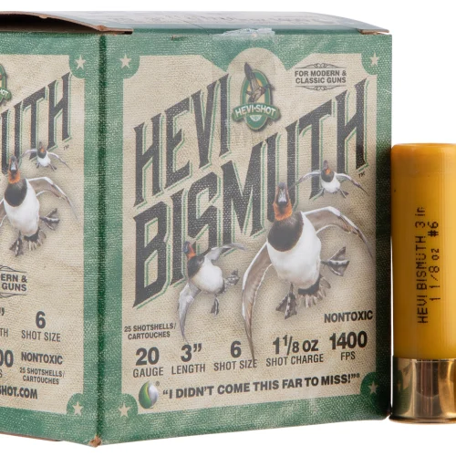 HEVI-Shot HS17006 HEVI-Bismuth  20Gauge 3" 1 1/8oz Bismuth 6Shot 25 Per Box/10 Case