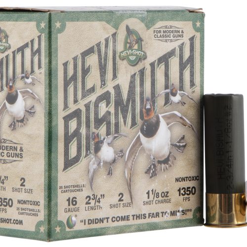 HEVI-Shot HS16702 HEVI-Bismuth  16Gauge 2.75" 1 1/8oz Bismuth 2Shot 25 Per Box/10 Case
