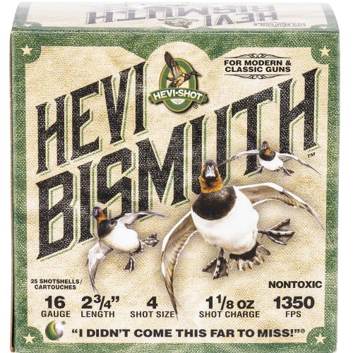 HEVI-Shot HS16704 HEVI-Bismuth  16Gauge 2.75" 1 1/8oz Bismuth 4Shot 25 Per Box/10 Case
