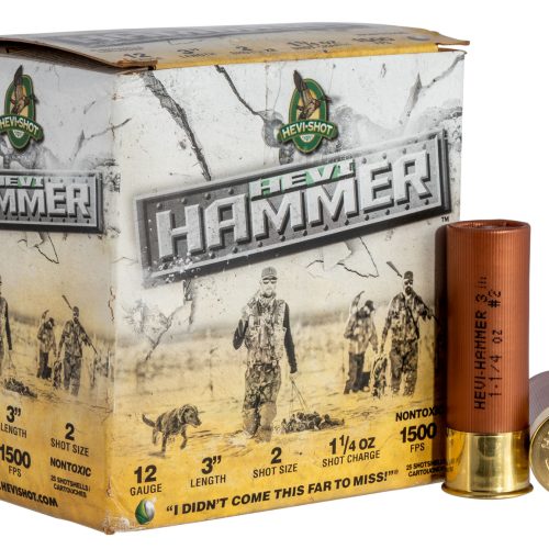 HEVI-Shot HS28002 HEVI-Hammer  12Gauge 3" 1 1/4oz 2Shot 25 Per Box/10 Case