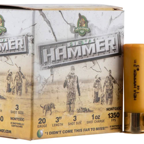 HEVI-Shot HS29003 HEVI-Hammer  20Gauge 3" 1oz 3Shot 25 Per Box/10 Case
