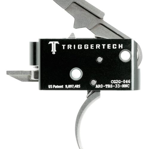 TriggerTech AR0TBS33NNC Competitive Primary Two-Stage Traditional Curved Trigger with 3.50 lbs Draw Weight for AR-15 Right