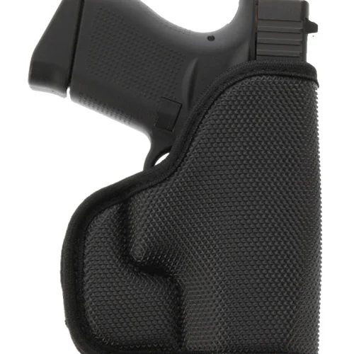 Galco SOU800B StukOn-U  Black Gripper Shell Compatible w/ Glock 43/Sig P365/Springfield  Hellcat Pocket Mount Ambidextrous