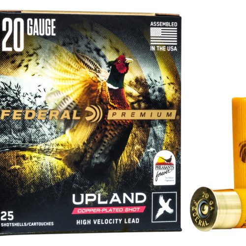 Federal PF2044 Premium Wing-Shok Pheasant Forever High Velocity 20Gauge 2.75" 1oz 4Shot 25 Per Box/10 Case