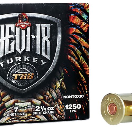 HEVI-Shot HS4507 HEVI-18 TSS Turkey 12Gauge 3.50" 2 1/4oz Tungsten 7Shot 5 Per Box/10 Case
