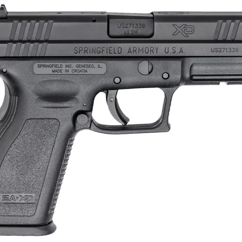 Springfield Armory XD9102HC XD Service 40 S&W 12+1 4" Black Melonite Steel Barrel & Serrated Steel Slide, Black Polymer Frame w/Picatinny Rail