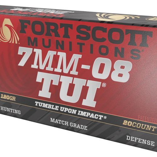 Fort Scott Munitions 7MM08120SCV1 Tumble Upon Impact (TUI) Rifle 7mm-08Rem 120gr Solid Copper Spun 20 Per Box/10 Case