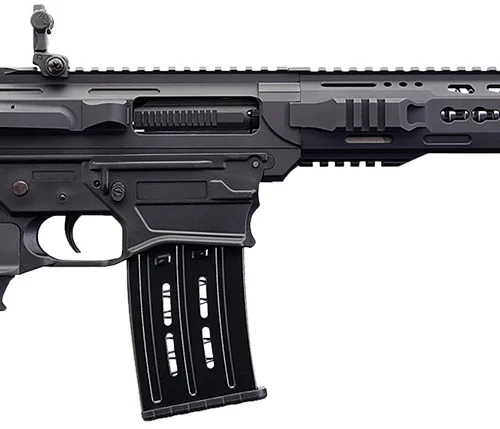 Charles Daly 930191 AR 12T Full Size Frame 12 Gauge Semi-Auto 3" 5+1 18.50" Black Steel Barrel, Black Aluminum Receiver, Black  Synthetic Stock w/Adj Comb, Black Polymer Grip