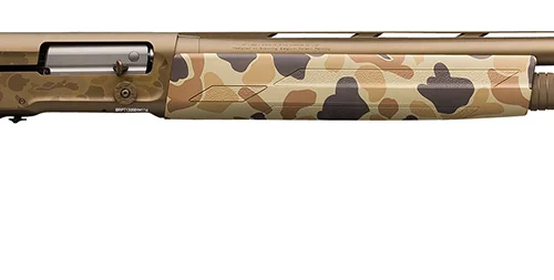 Browning 0119072005 A5 Wicked Wing 12 Gauge 26" 4+1 3.5" Burnt Bronze Cerakote Vintage Tan Camo Fixed Textured Grip Panels Stock Right Hand (Full Size) Includes Banded Invector-DS Extended Chokes