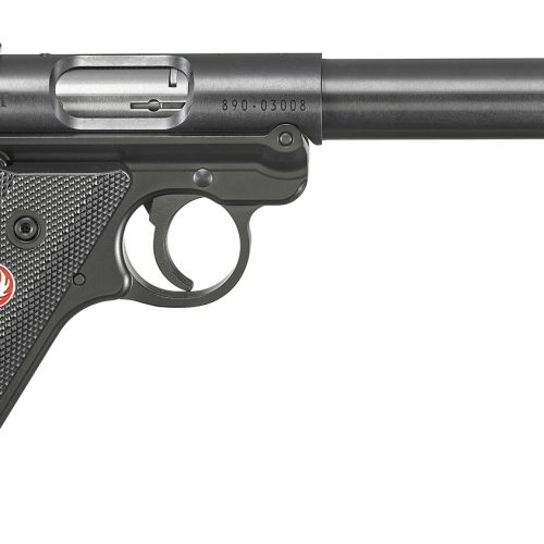Ruger 40178 Mark IV Target Sports South Exclusive 22 LR 10+1 5.50" Blued Threaded Bull Barrel,  Blued Aluminum Frame, Black Checkered Polymer Grip, Right Hand, Two Magazines