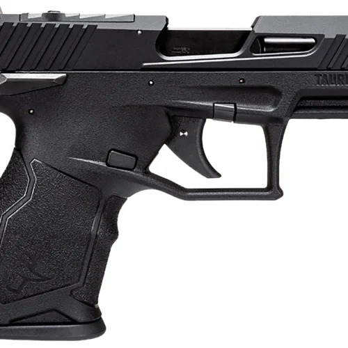 Taurus 1TX2233110 TX22C  Compact 22 LR 10+1 3.60" Black Barrel, Slide & Polymer Frame, Rubber Grips
