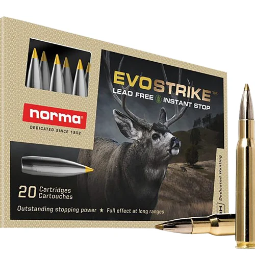 Norma Ammunition 20177342 Dedicated Hunting Evostrike 30-06Springfield 139gr Polymer Tip Boat Tail 20 Per Box/10 Case