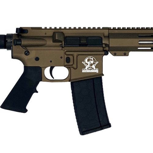 Great Lakes Firearms GL15223SSPBRZ AR-15 Pistol 223 Wylde 30+1 7.50" Stainless Barrel, Bronze Rec, 7" M-LOK Handguard, Buffer Tube (No Brace), Black A2 Grip