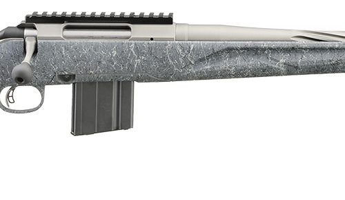Ruger 46910 American Gen II Full Size 6mm ARC 10+1 20" Cobalt Cerakote Threaded Barrel, Picatinny Rail Steel Receiver, Gray Splatter Adjustable Synthetic Stock