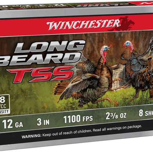Winchester Ammo LBTSS1238 Long Beard TSS  12Gauge 3" 2 3/8oz Tungsten 8Shot 5 Per Box/10 Case