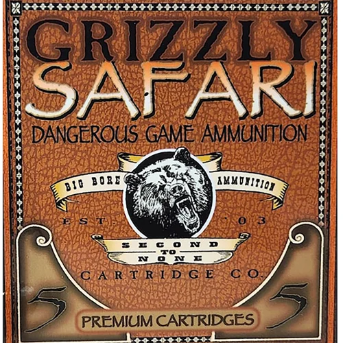 Grizzly Ammo GC416RG5   416Rigby 400gr Solid Brass 5 Per Box/10 Case